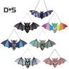 Halloween Hanging Glass Suncatcher Decoration Acrylic 2D Bat Ornament Gothic Car Rearview Mirror Decor for Home Window Wall Car