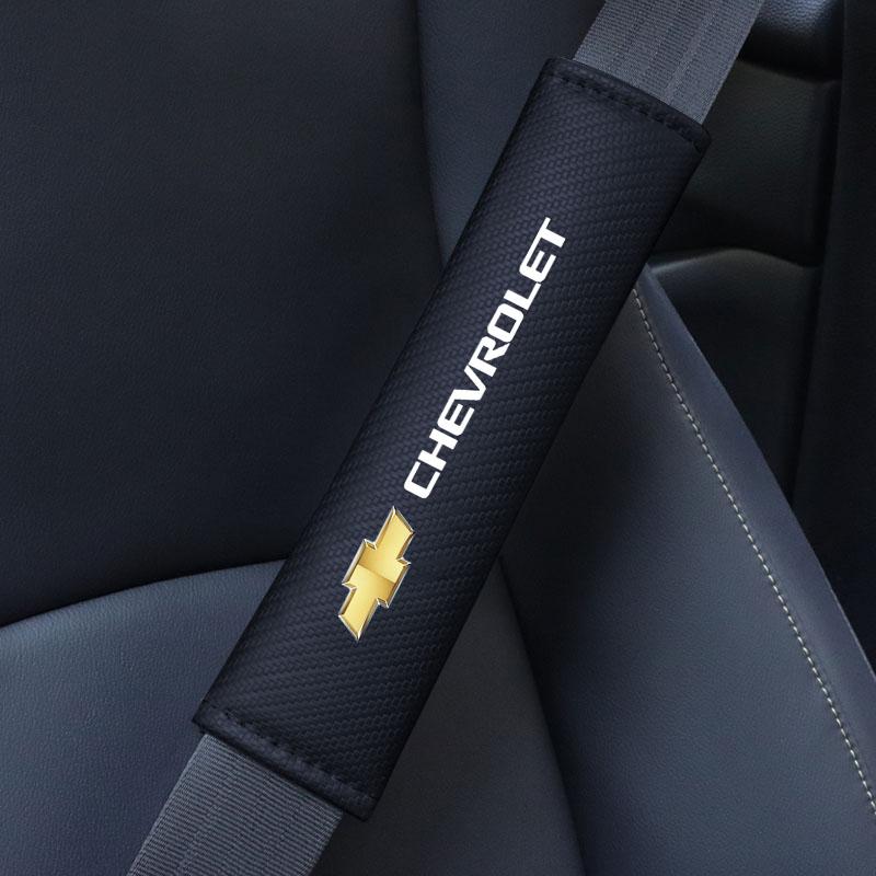 YPX3 Car Seat Belt Covers Safety Belt Pad Shoulder Pad Soft Seat Belt Covers For Chevrolet Colorado Cruze Spark Captiva Malibu Trax