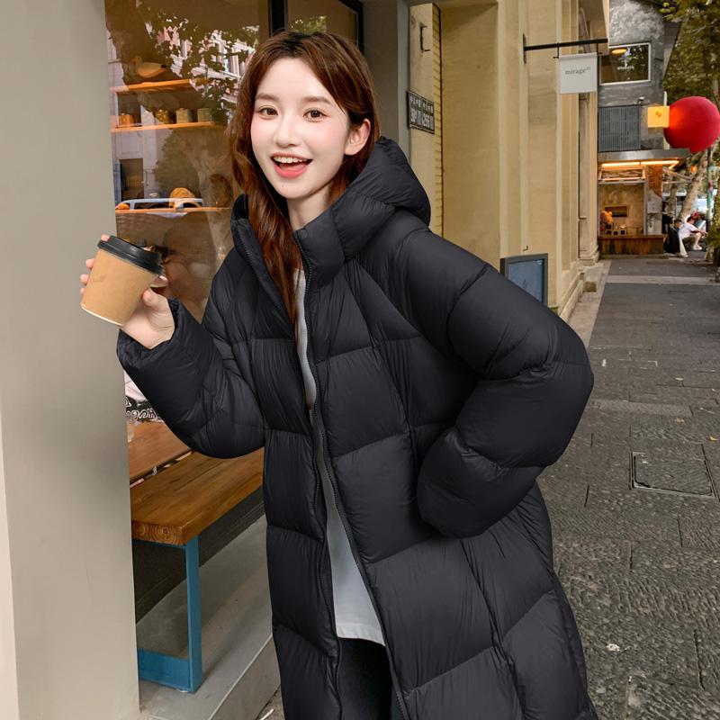 Autumn Winter Thicken Warm Parka Women Casual Sweety Solid Color Big Pocket Loose Long Hooded Coat Jackets Outwear