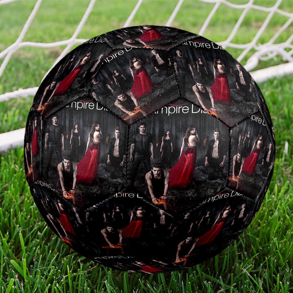 Vampire Diaries Theme Size 5 Soccer Ball, Suitable for Both Indoor and Outdoor Matches, a Gift Suitable for Everyone.