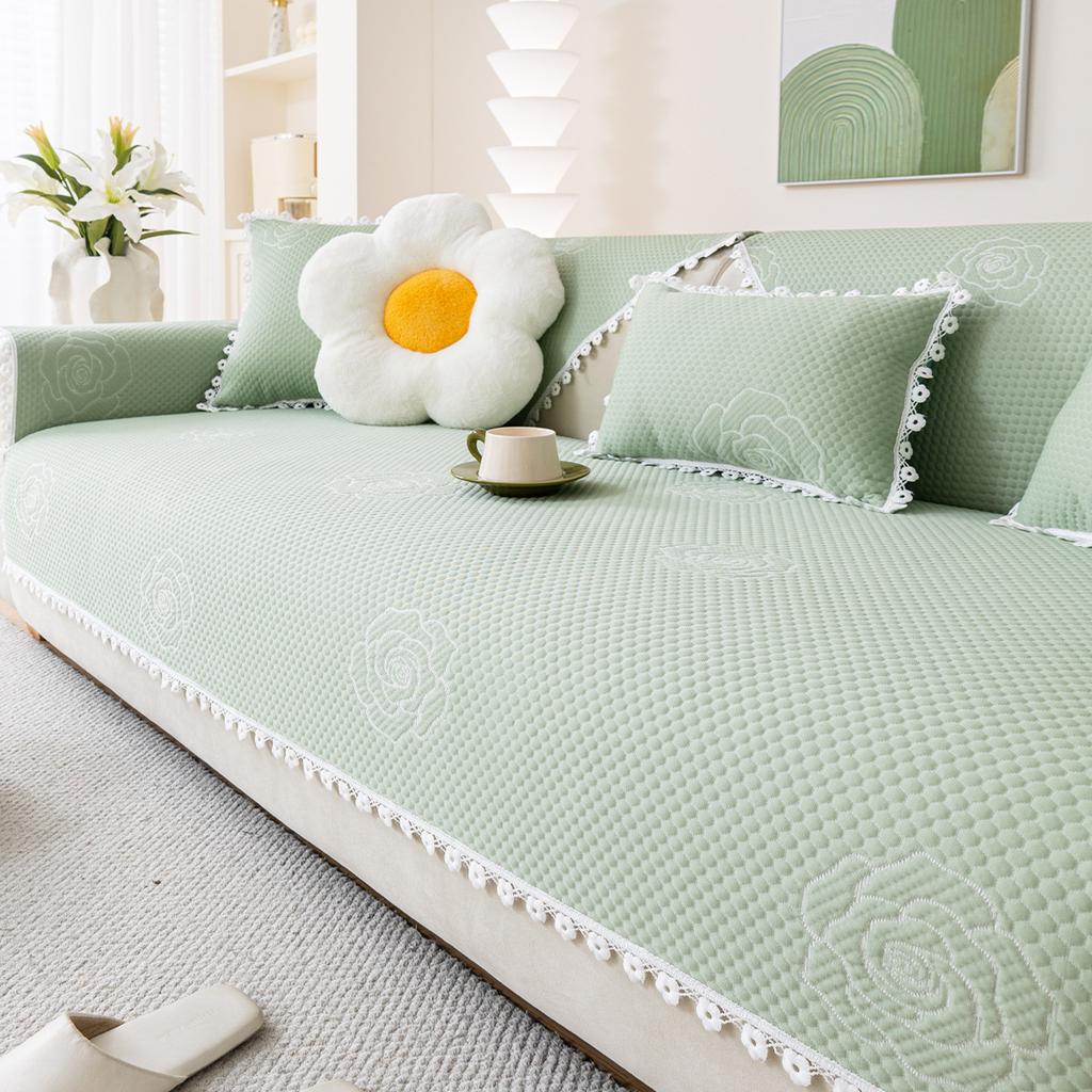 Summer Sofa Cushion Non-Slip Stain-Resistant Cool Feeling Sofa Cover High-Grade Feeling Sofa Towel Cover Cloth