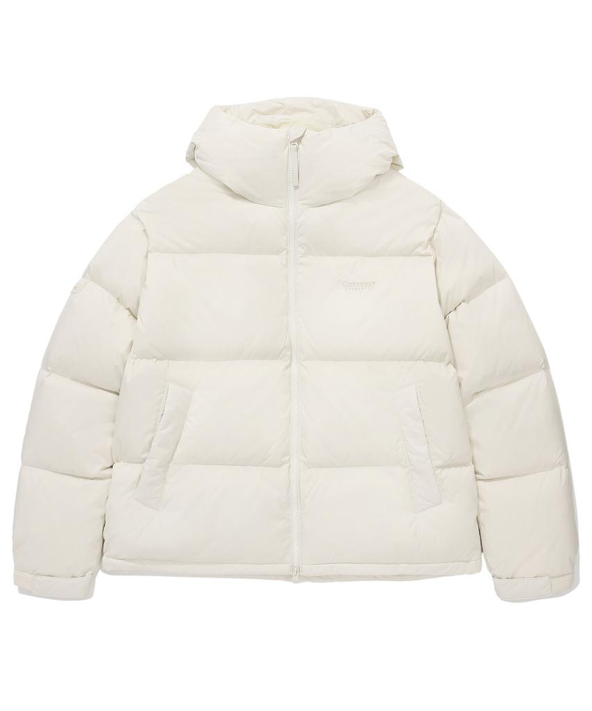 Covernat 24Fw Rds Civic Origin Hooded Short Puffer Ivory