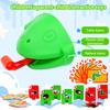 1 Set Sticking-Out Tongue Frog Face Guard Toy Licking Animal Chameleon Tongue Game 2 Players Board Game Toddler Boys Girls Gift
