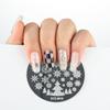 Manicure Santa Claus Christmas Nail Stamping Plates Nail Stamp Polish Templates Stencils Molds