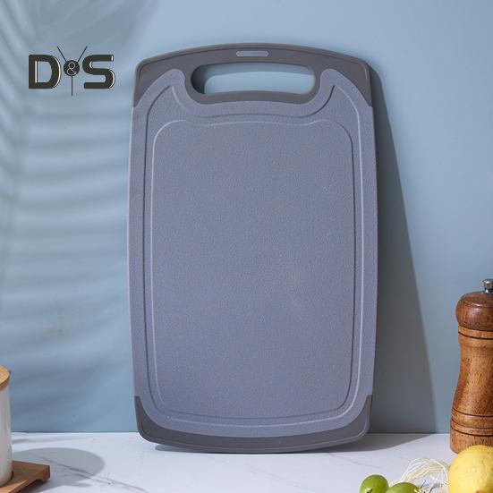 Двусторонняя разделочная доска для овощей и мяса с канавками Удобная ручка с нескользящим покрытием Необходимая кухонная вещь для гурманов и шеф-поваров