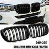 Front Kidney Double Line Grille Grill Replacement For BMW X3 X4 F25 F26 2014-2017 Racing Grills Grilles Auto Grill Accessories