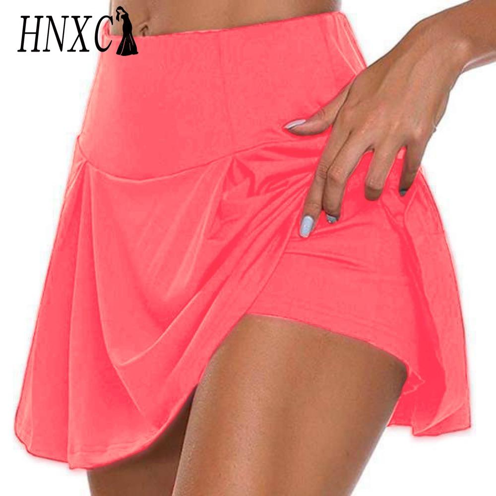 HNXC 13 цветов Женская мода Повседневная Однотонная с принтом Летняя Весенняя Юбка