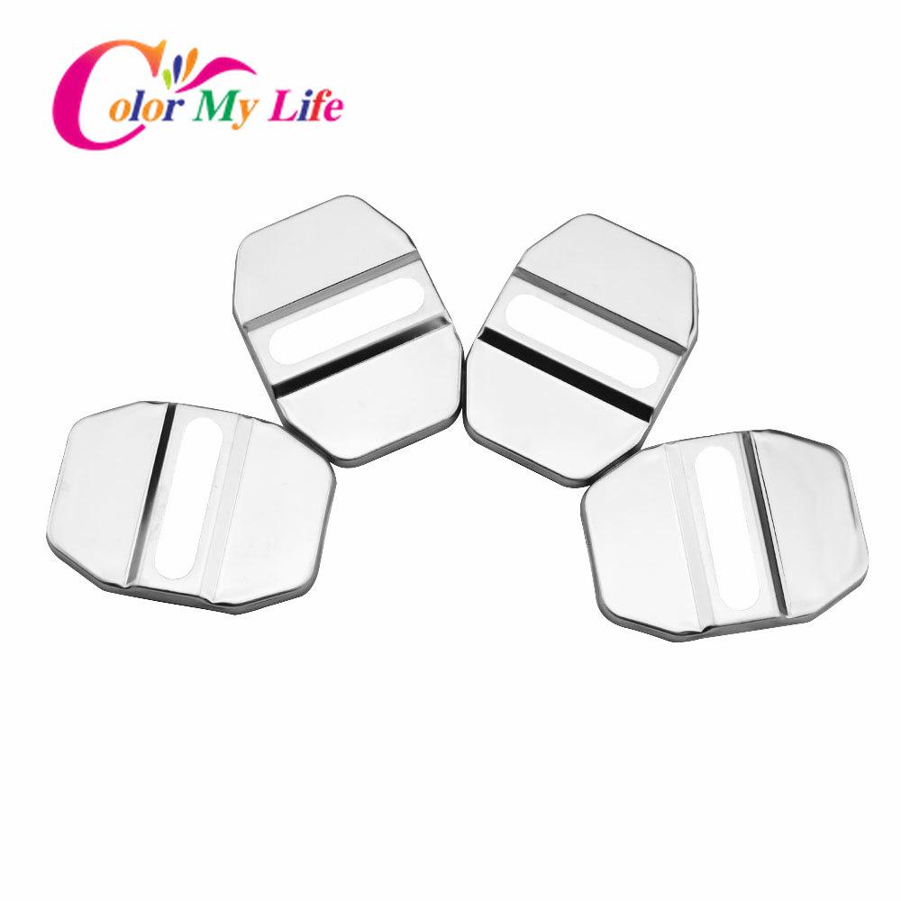Color My Life 4 шт./компл., защитная крышка автомобильного дверного замка из нержавеющей стали для Jeep Renegade 2014 - 