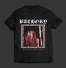 Футболка Bathory Hammerheart 1990 Трэш-метал Блэк-метал Викинг-метал Топы Унисекс Хлопок Короткий рукав Уличный стиль