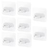8pcs Punch-free Multifunctional Round Hook Shelf Support Holder Cabinet Shelf Adhesive Hook Kitchen Bathroom Hanging Rack Hook