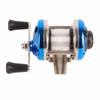 Катушка барабанного типа Горизонтальная с лесоукладывателем Катушка для зимней рыбалки Рыболовные снасти(синий )