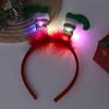 Светодиодные рождественские повязки на голову, шапки эльфа, обруч для волос в виде оленя со светодиодной подсветкой