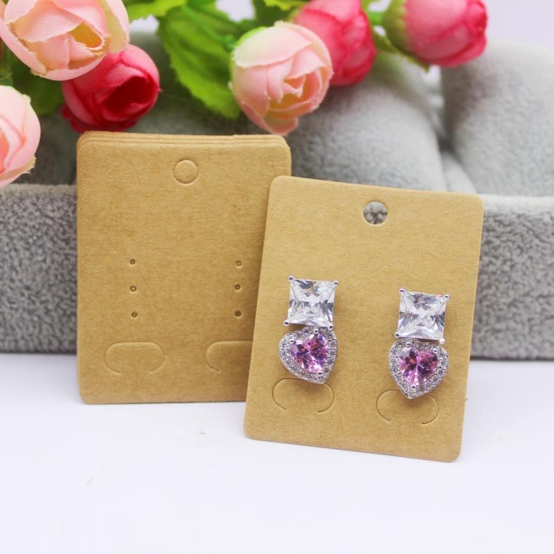 5x4 см Горячая распродажа Новый стиль комиксов Красота/Фото Девушка Черный/Белый/Крафтовская бумага Серия Серьги-гвоздики Набор Шаблон карты