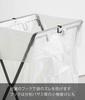 Yamazaki Jitsugyo 5715 Plastic Bags 3 Rows 45L Garbage Bag Stand Black W38XD29XH54cm Tower Separation Trash Can Plastic Bag Stand 5715 & Approx. (When