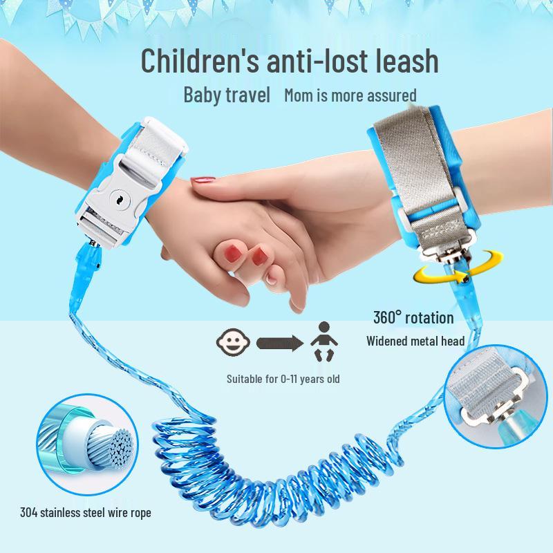 Children's Safety Anti-Lost Rope: Baby Stroller Attachment and Travel Bracelet