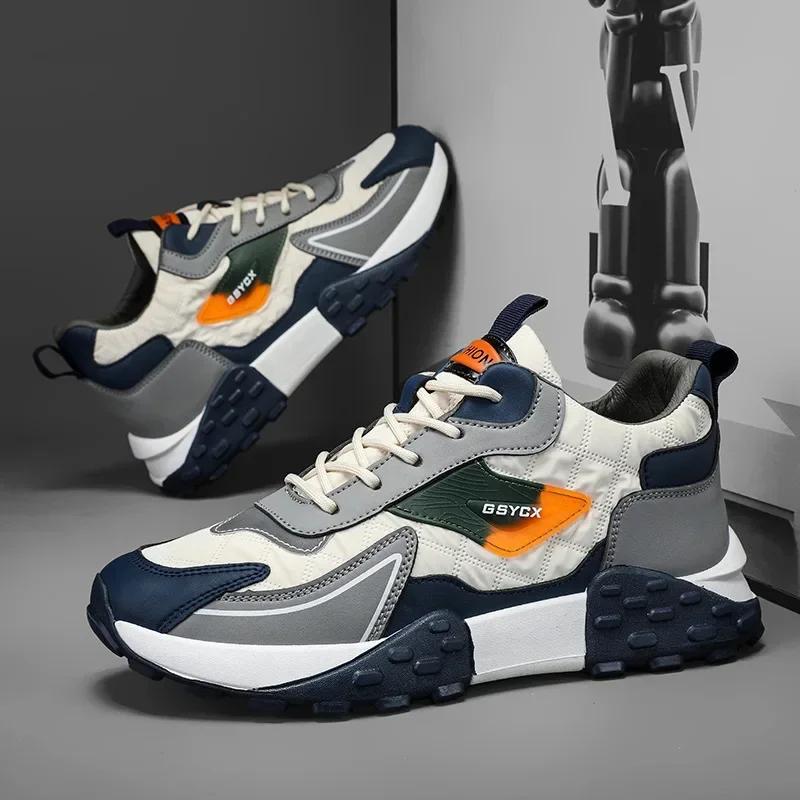 Мужские роскошные кроссовки, кроссовки для мужчин, новые повседневные кроссовки, мужские модные массивные кроссовки, мужская дизайнерская обувь 2024