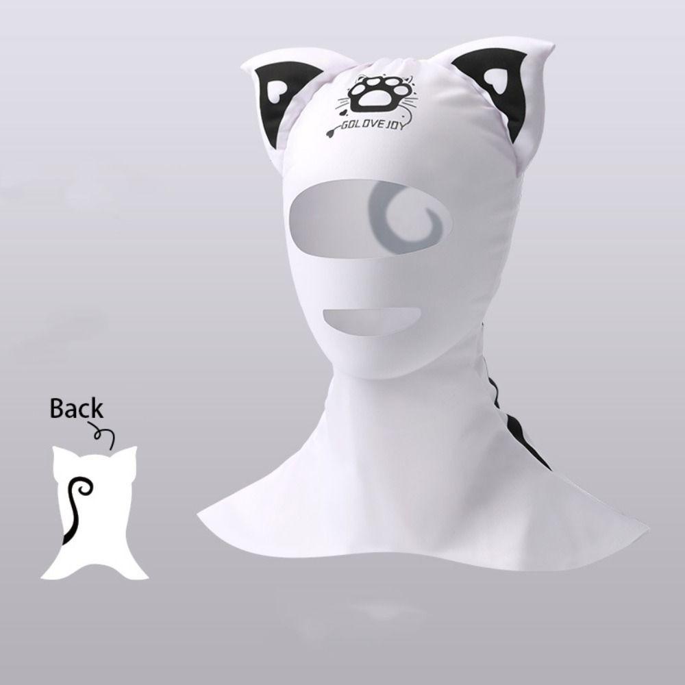 Sunscreen Face Scarf Ice Silk Mask Summer Face Gini Thin Face Cover  Swimming