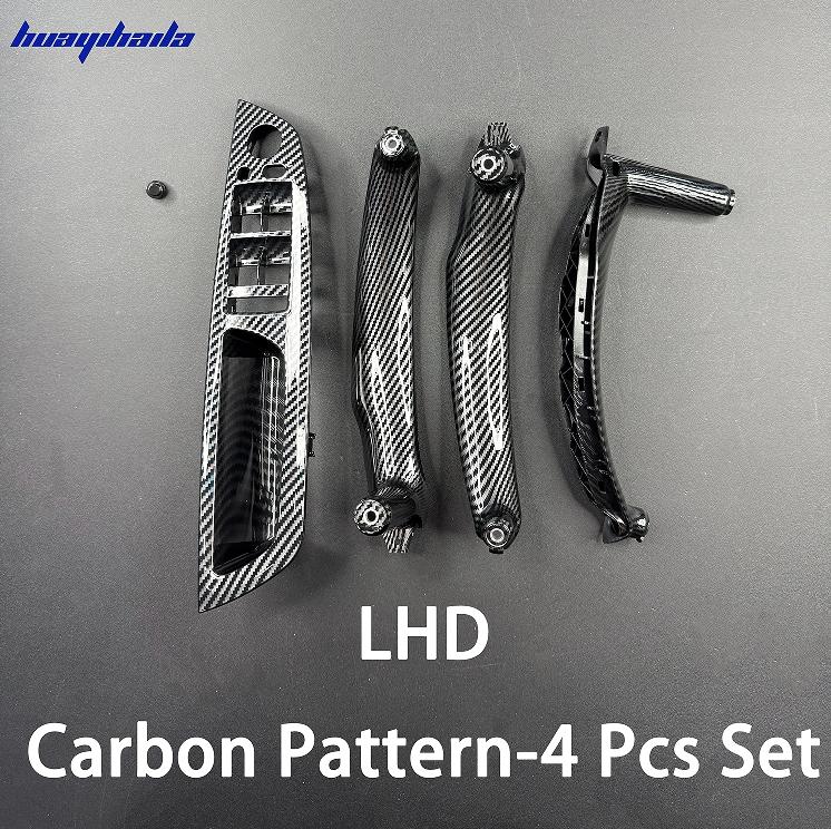 E70 4Pcs Kit LHD RHD Inner Driver Door Window Switch Armrest Cover Pull Handle Replacement for BMW X5 X6 E70 E71 E72 2007-2013