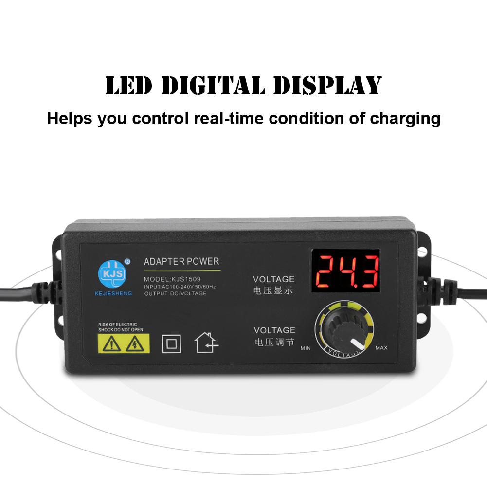 3-36V Wide Range Adjustable Power Adapter Anti-interference 60W 1.7A AC Adapter