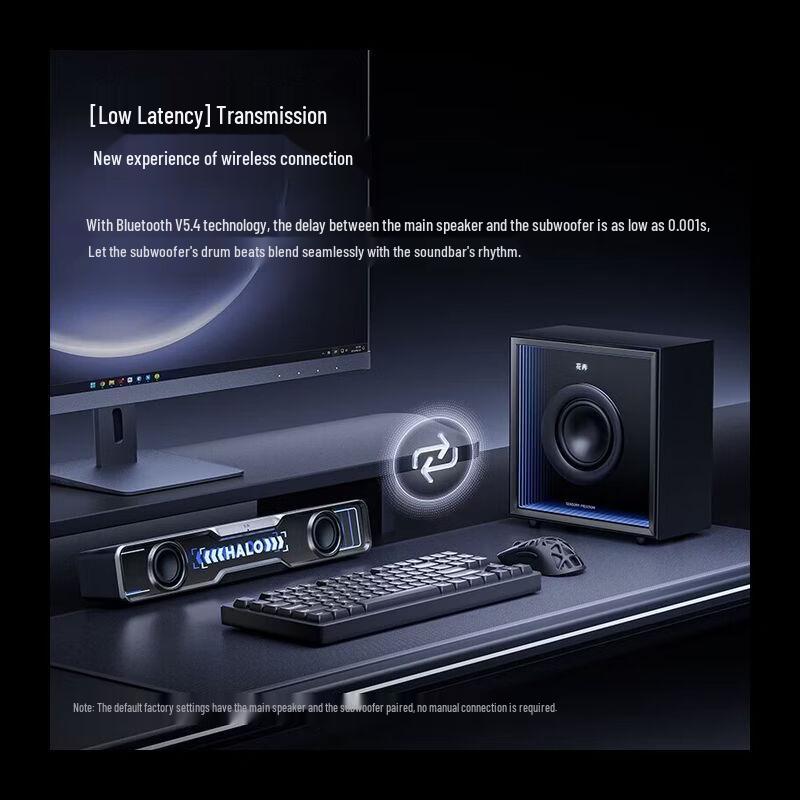 Edifier Игровой настольный динамик Halo Soundbar Max, штекер CN (адаптер в комплекте) (Китайская версия)