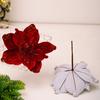 Christmas Flowers Glitter Artificial Ornaments Soft Xmas Tree Flower Arrangement New Year Wedding Decor
