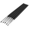 5pcs Set Silicone Soft Head Clay Pottery Moulding Pen DIY Craft Tool(black Head)