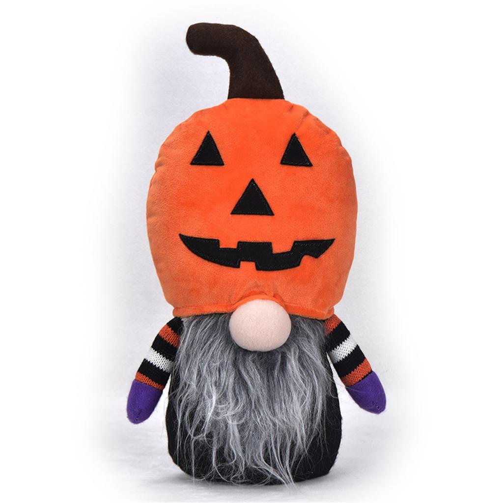 Halloween Decorations Cute Pumpkin Monster Hat Faceless Old Man Figurine Rudolph Dwarf Doll
