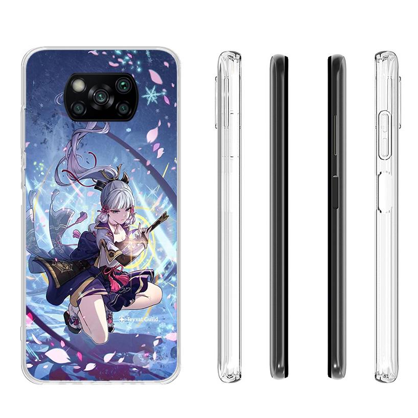 Чехол для телефона Genshin Impact Камисато Аяка для Xiaomi Poco F7 Ultra X7 X6 Pro X5 Redmi 15 15C 13 13C 12 12C 10 10A 10C 9 9A 9C 9T