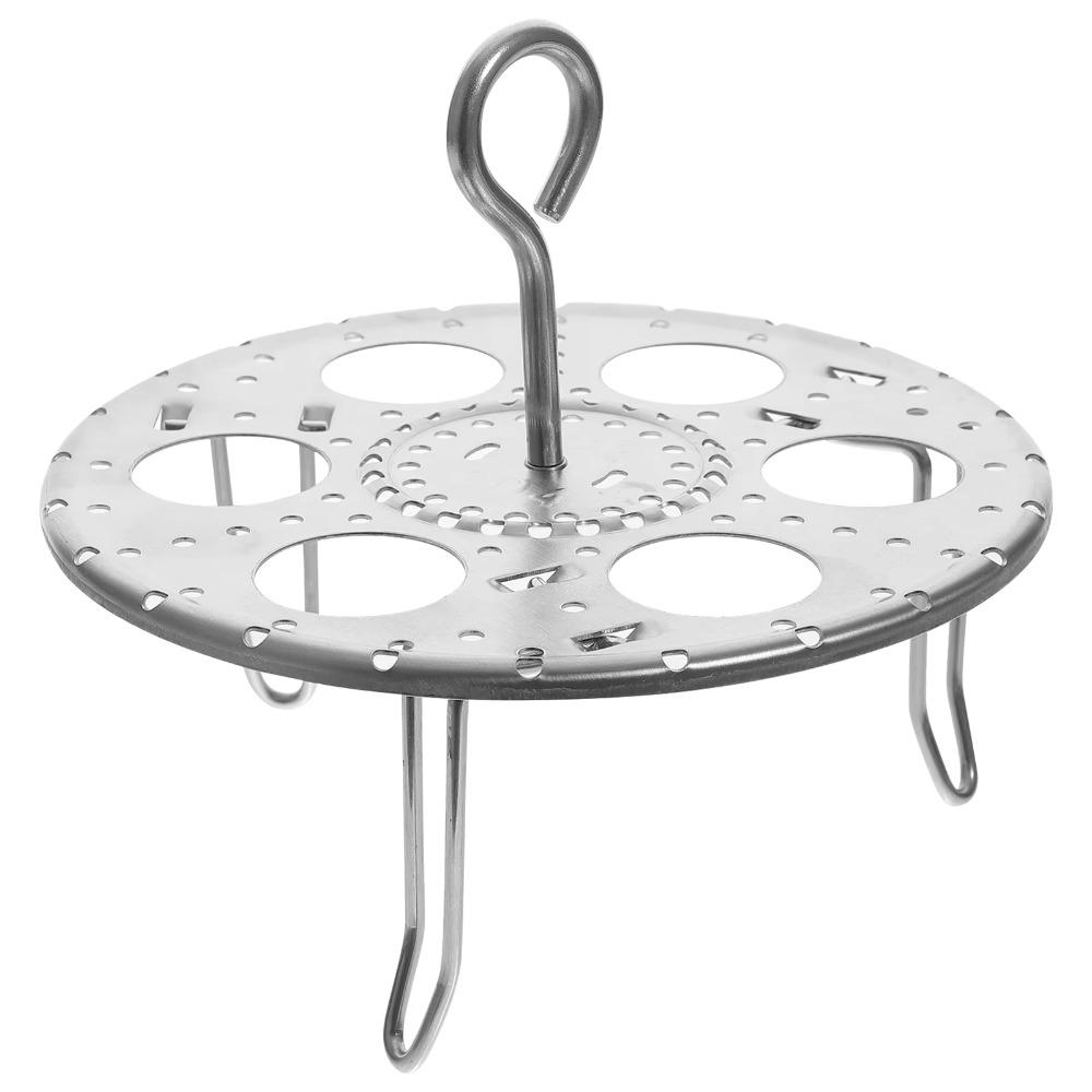 304 Stainless Steel Egg Steaming Rack Detachable Steaming Tray Foldable Egg Steamer  Dumpling