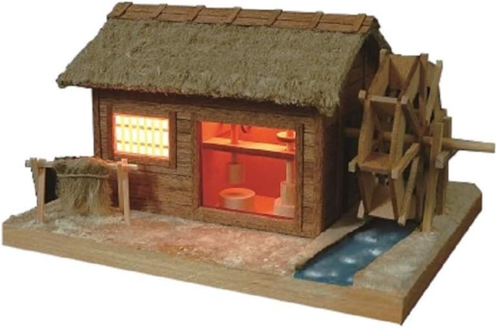 Woody Joe Akari No.4 Katakoto Watermill Wooden Model Assembly Kit (Building)