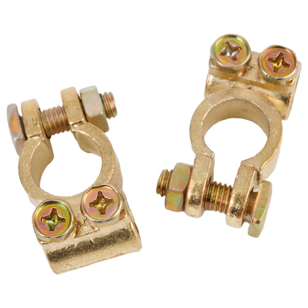 2/4 шт. 12 В клемма аккумулятора винтовой разъем латунный алюминиевый зажим для отдыха для фургона каравана автодома