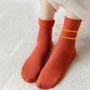 5 Pairs Winter Snow Socks Unisex Thick Plush Mid-tube Thermal Elastic Anti-slip Solid Color Slim Socks for Skiing Skating Camping