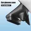 Car Glasses Case Tesla Model Y Sunglasses Holder Impact Resistant Glasses Case Storage Box for 2024-2024 Models Universal