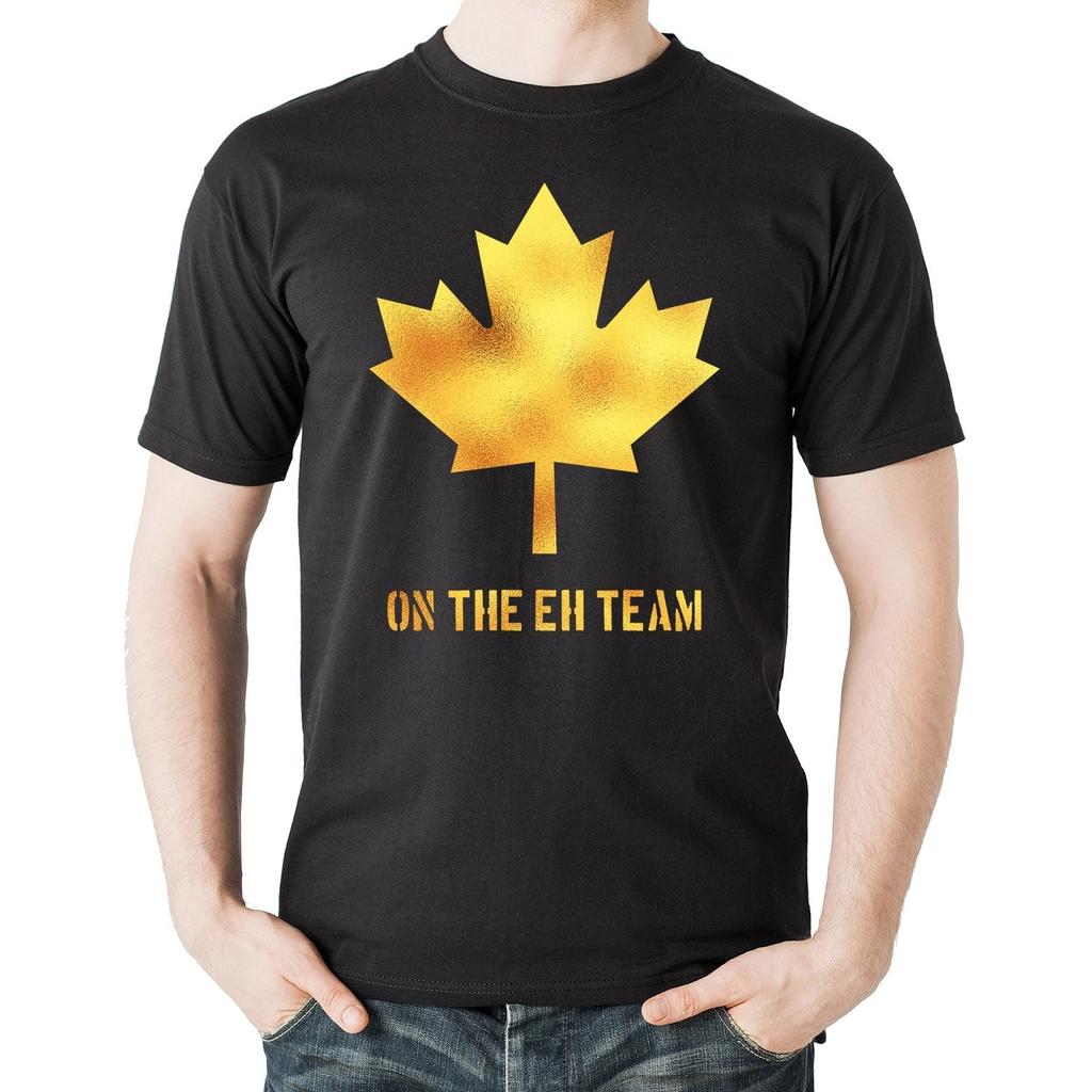 Футболка унисекс On The Eh Team Canada черного цвета
