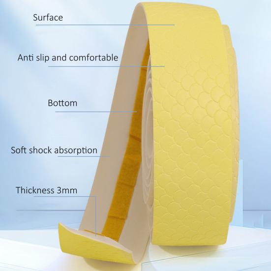 2 Rolls Bicycle Soft Memory EVA Handlebar Grips Anti-Slip Texture Shock Absorption Memory Foam