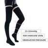Medical Compression Stockings 20-30mmHg Graduated Pressure Thigh High Elastic Nursing Socks for Varicose Veins Edema Swelling