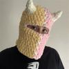 Pure Hand Knitted Skull Funny Polygonal Hat Balaclava Adult Hat
