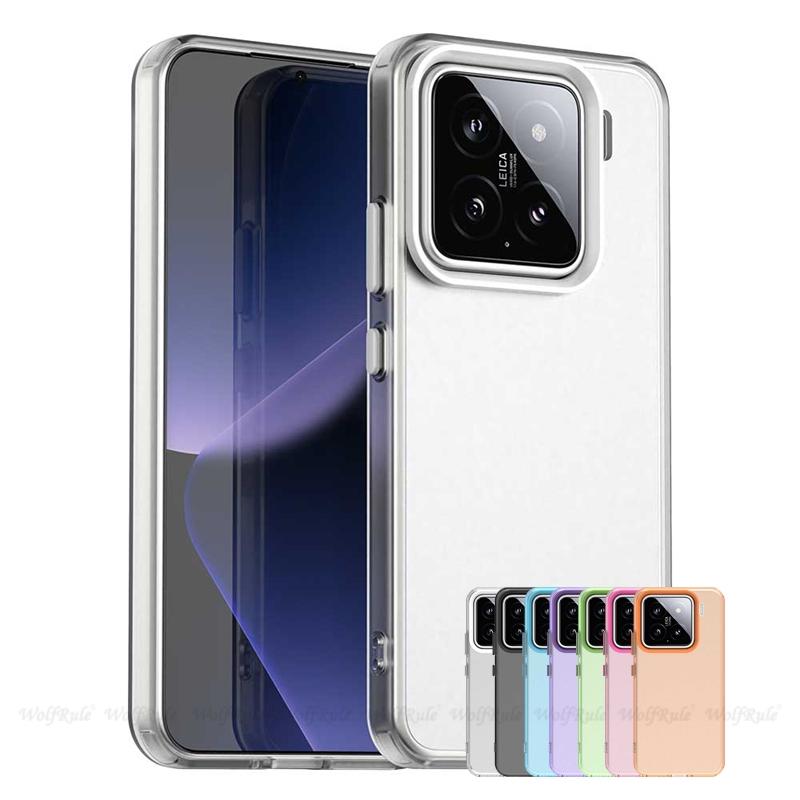 For Xiaomi 15 Case Cover Xiaomi Mi 15 Capas New Shockproof Back Transparent Colour Frosted Matte Clear Fundas Xiaomi 15 Xiaomi15