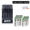 PALO Rechargeable Battery 1.5V Li-ion AAA AA Batteries+LCD Display Charger For Li-ion Ni-Mh Ni-Cd AA AAA Battery