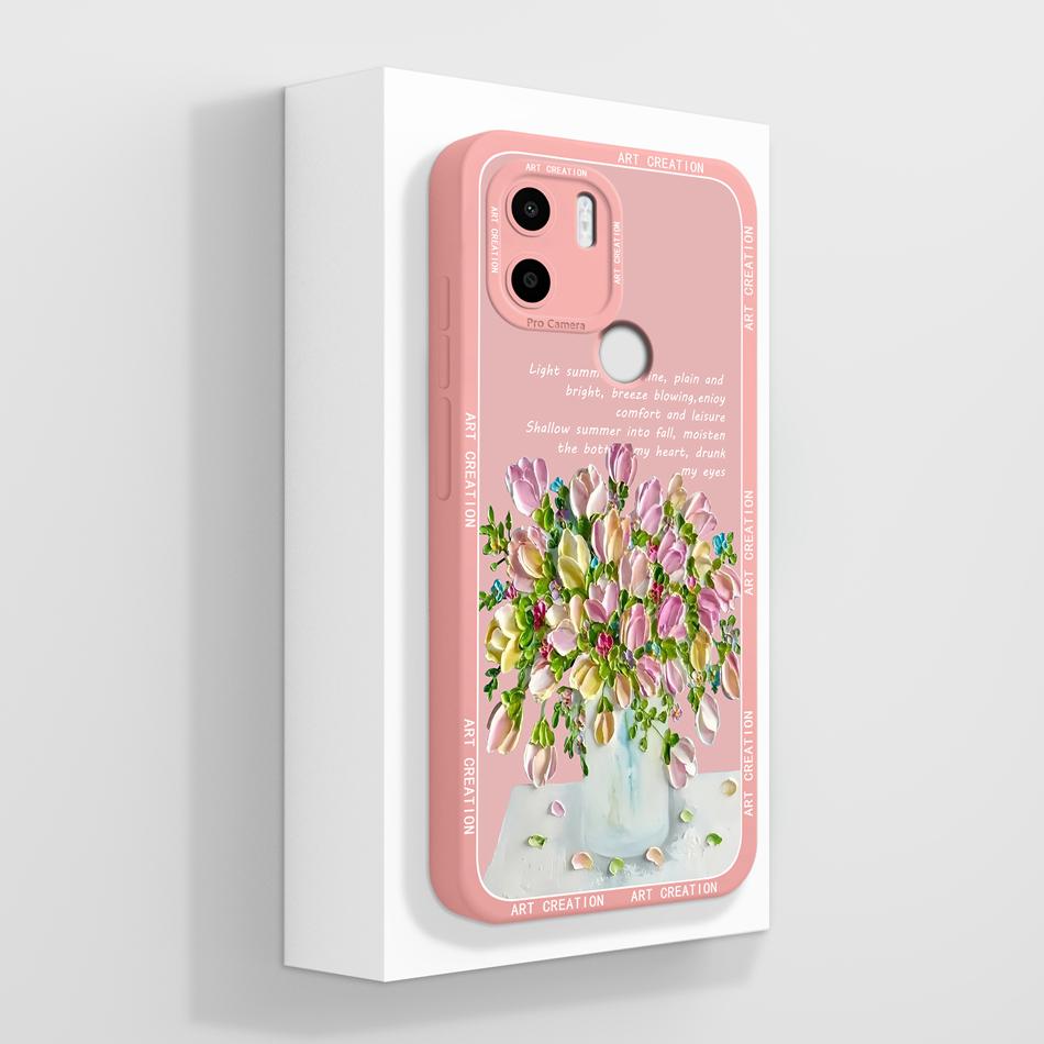 Чехол для телефона Xiaomi Redmi A1 Plus Фантазия Полная защита Мягкий жидкий силикон Противоударная задняя крышка Для RedmiA1 A 1 A1+ Funda