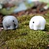 Glass Ornaments Home Room Miniature Fairy Garden Decoration Elephant Figurine Micro Landscape