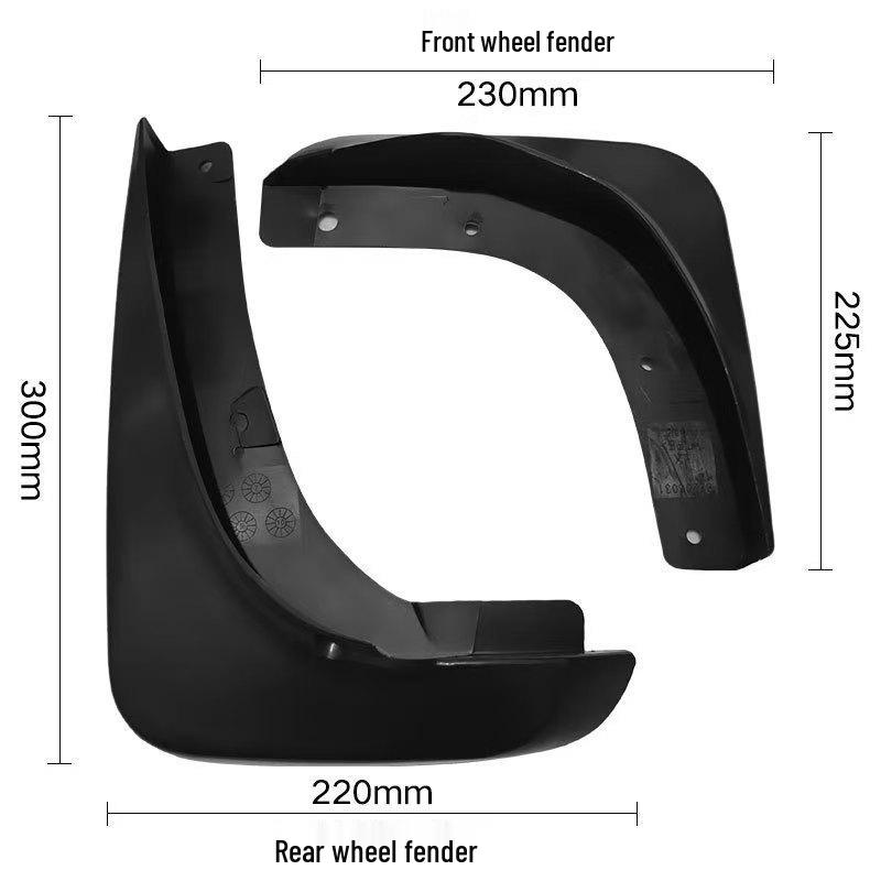 Наклейки-плитки на передние и задние брызговики для Chrysler 300C (2006-2012)