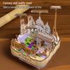 3D Wooden Paris Music Box Puzzle – Romantic Ornament & Decompression Toy