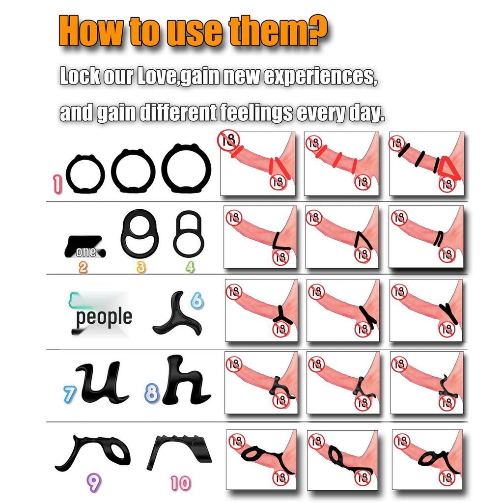 Силиконовое кольцо на член для задержки эякуляции для мужской прелюдии и ограничения