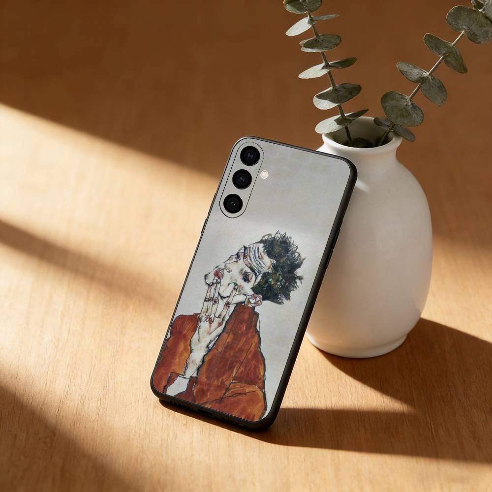E-Egon S-Schiele Art Phone Case For Samsung Galaxy A91,80,73,72 ,71,53,52,32 ,31,22,21s,20,Soft Black Case