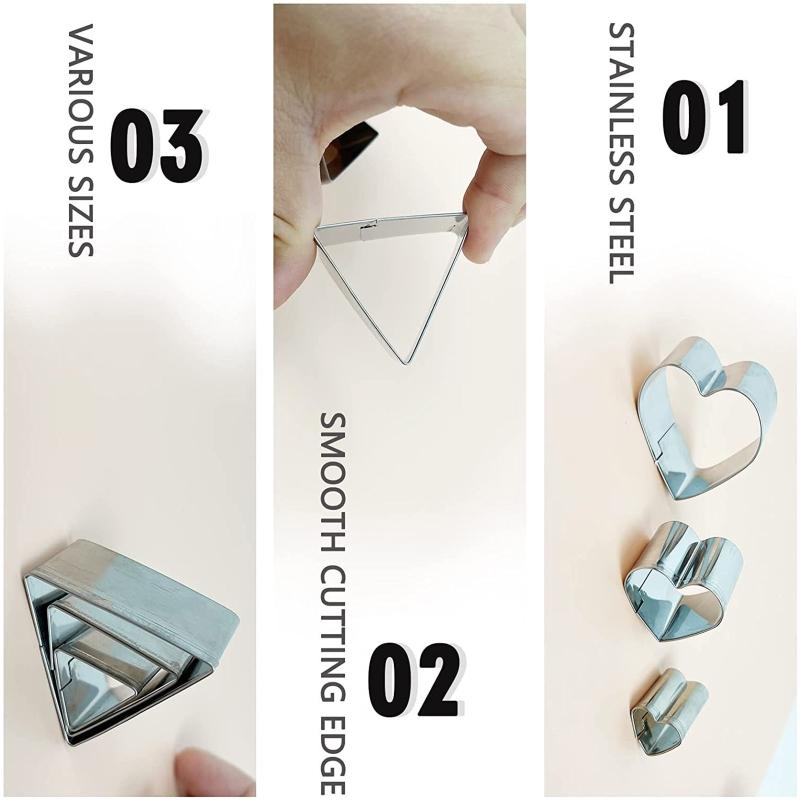 Улучшенный набор глиняных резаков из нержавеющей стали для сережек из глины для DIY