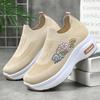Shoes Women's Summer New Lightweight Muffin Shoes Casual Shoes Platform Women's Heightening Shoes Breathable Fly-woven Socks Shoes