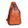 Whatna Сумка-кроссбоди из натуральной кожи телячьей выделки в античном стиле, сумка на одно плечо для мужчин, натуральная кожа, толстая, 13547 (Коричневый Б)