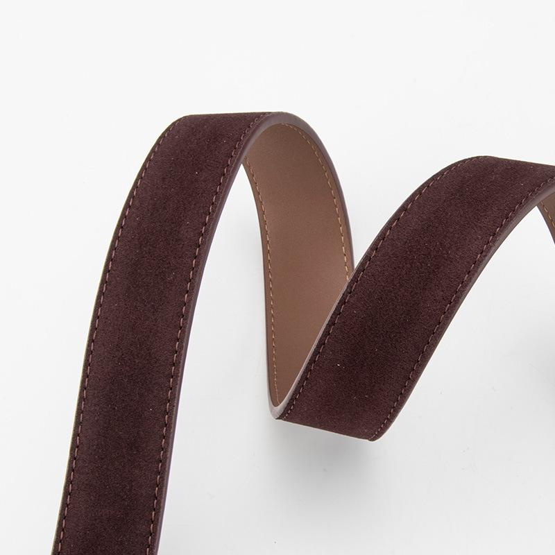 Ретро кожаный ремень для женщин с высококачественным матовым бархатом сзади, универсальный, сочетается с джинсовой юбкой, юбкой, декоративный ремень для женщин