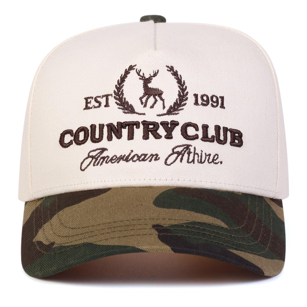 Men Letter Little Deer Embroidered Patchwork Baseball Cap Five-sided Hat Outdoor Sunscreen Leisure Hat Spring Autumn Travel Tourism Beach Vacation